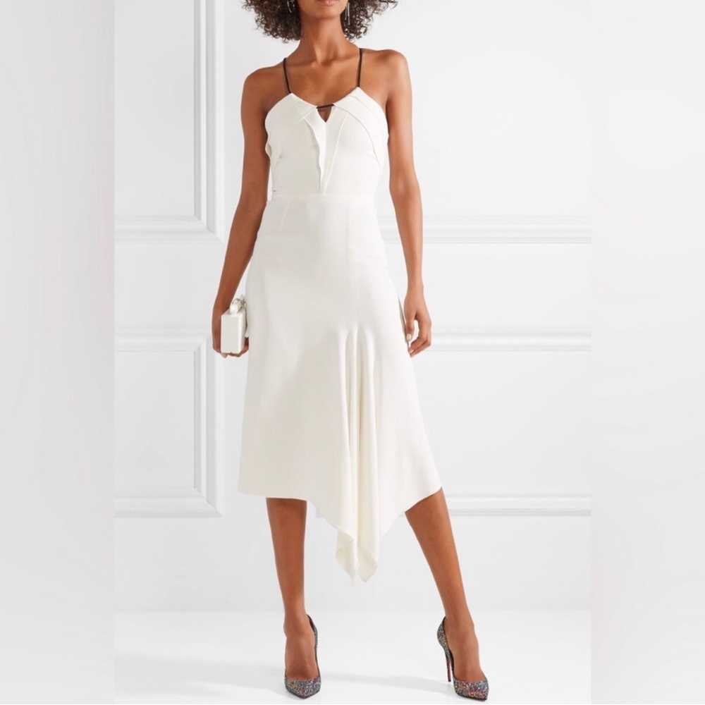 Roland Mouret White Midi Dress size 4